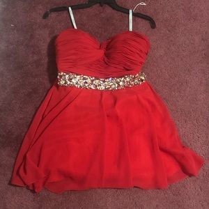 Red Jovani dress